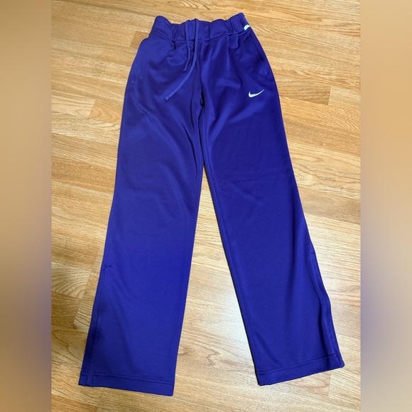 Nike Mens Pants purple Size XSmall Track Pant Zip Ankle Straight 100% Polyester - Picture 1 of 8